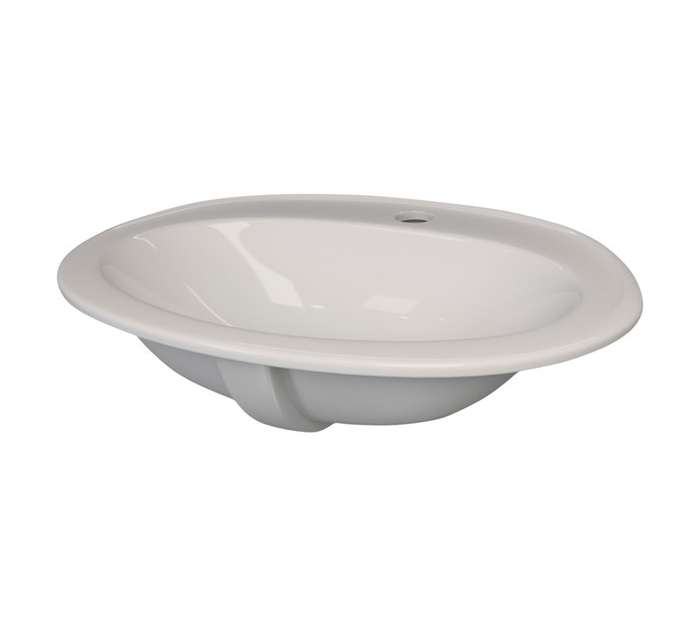 Lecico Sumaya 1 Tap Hole Basin - White (570 x 460 x 220mm)