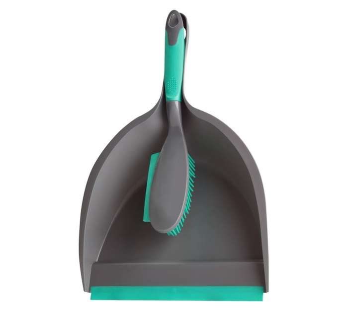 Hand Brush Set Rubber - Grey/Green