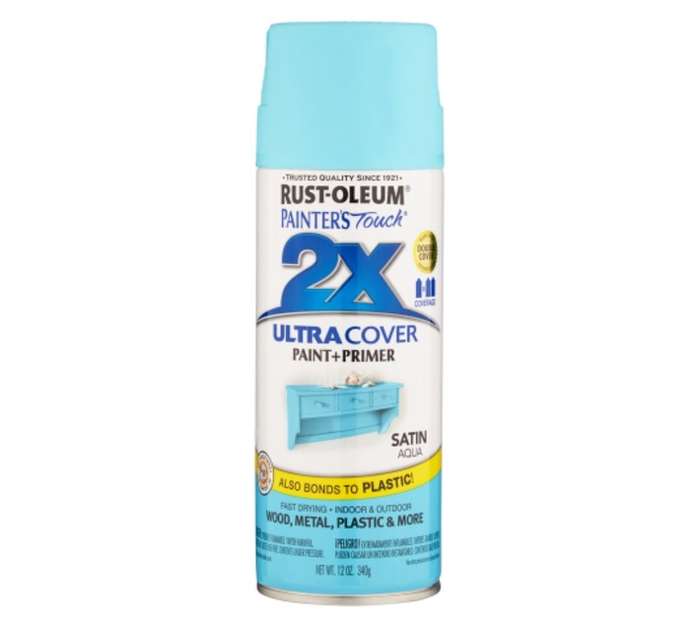 Rust-Oleum Spray Paint Touch 2X Ultra Cover - Satin Aqua (340g)