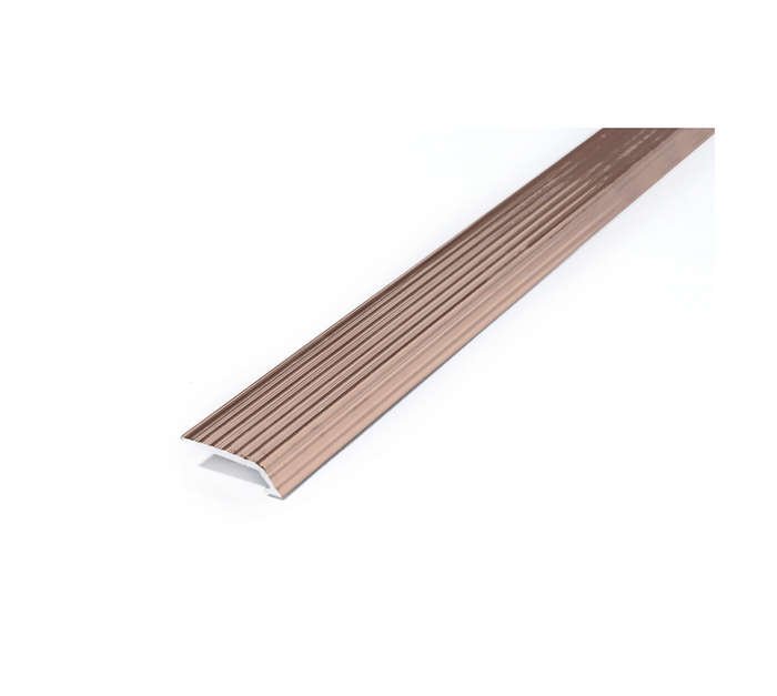 Falcon Tiling Anodised Aluminium Tread Reducer Trim - Bronze (2500 x 6mm)