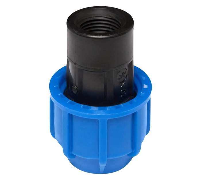 Marley Pipes 601.25B Female Adaptor - Black/Blue (25mm x 1/2")