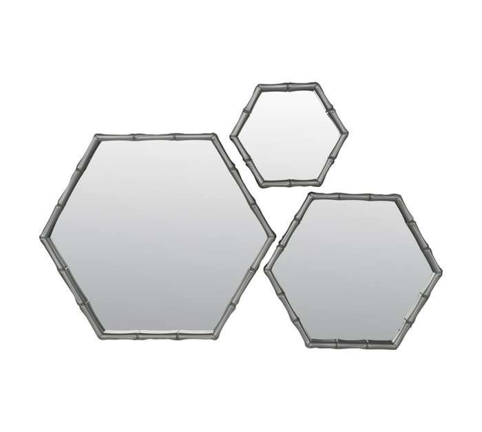 Design House 3 Piece Canberra Mirror - Grey