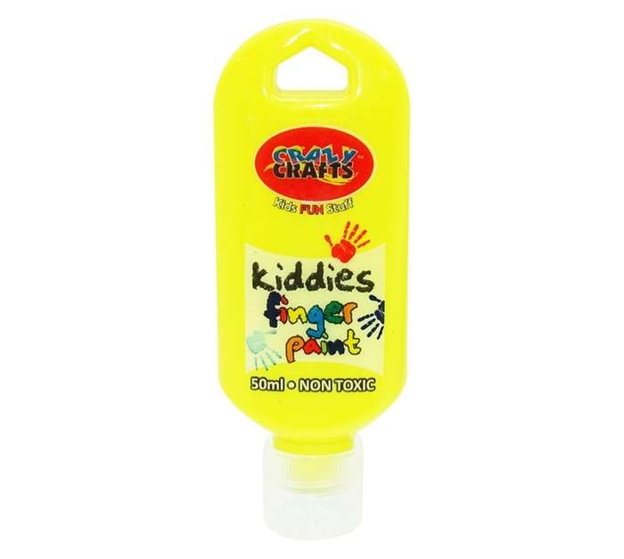 Acrilex Kiddies Finger Paint - Yellow (50ml)