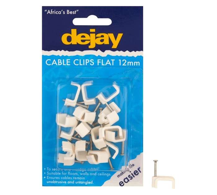 Dejay M12 Cable Clip Flat (20 Pack)