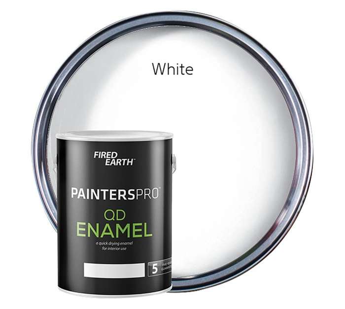 Fired Earth BW718-8-5L Painters Pro QD Enamel - White (5L)