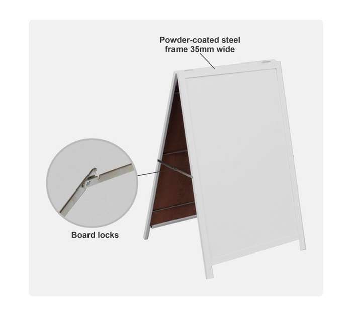 Parrot Products SN0824 Non-Magnetic Steel Frame Whiteboard