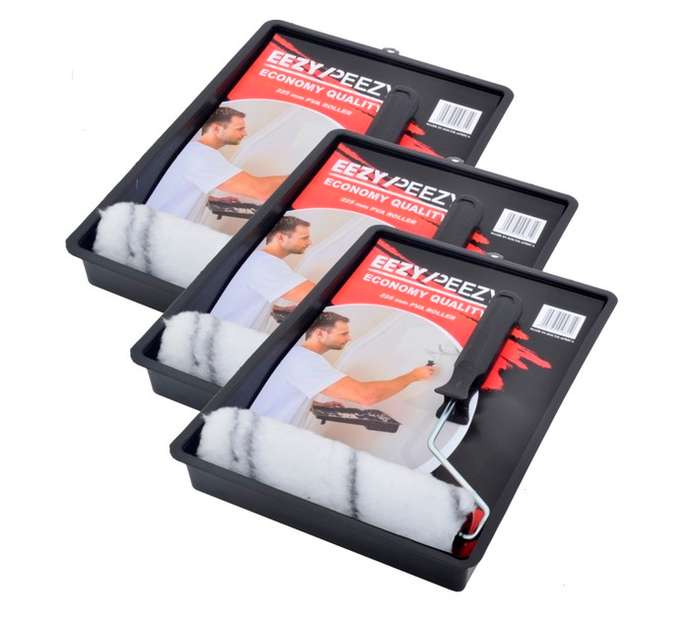 Eezy Peezy F5832 3 Pack Tray Set - Black (225mm)