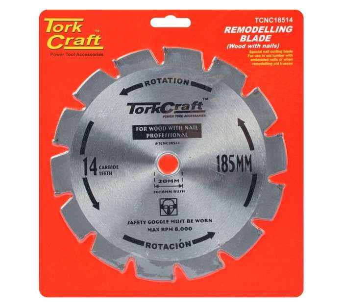 Tork Craft 14T Circular Saw (185mm)