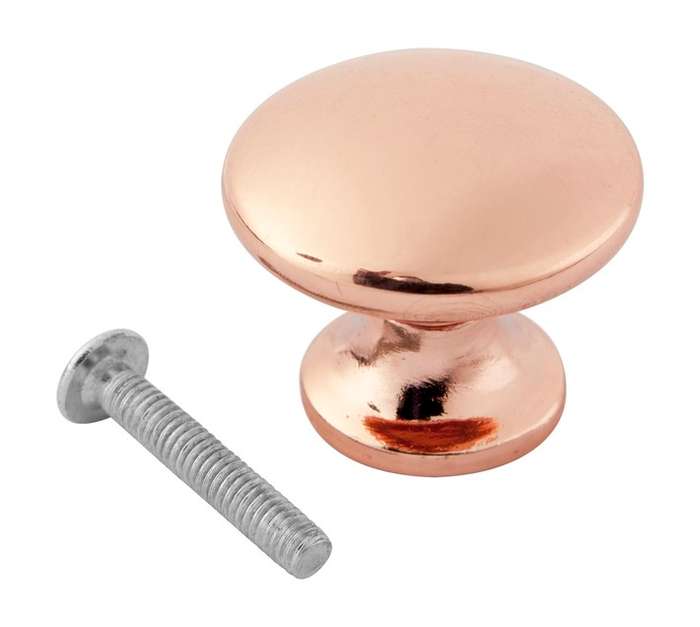 Home and Kitchen Mushroom Knob - Rose Gold