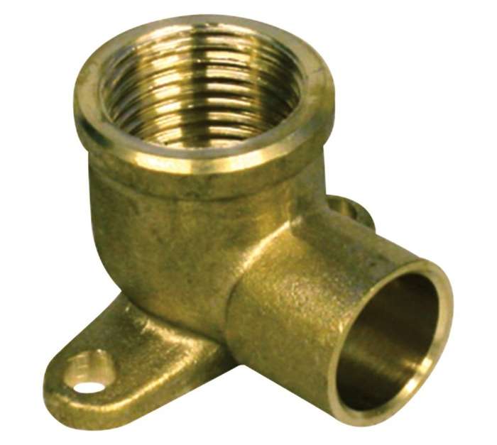 Splashworks Copper Elbow Wall Plate CXFI (22mm)
