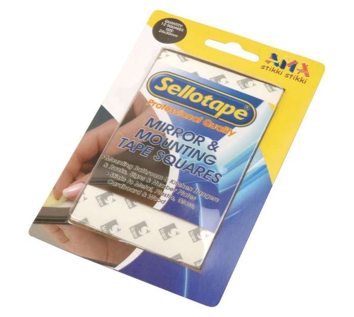 Bidvest Buffalo Tapes DIY KW5474-20 Mirror Mounting Strips - White (24 x 120mm)