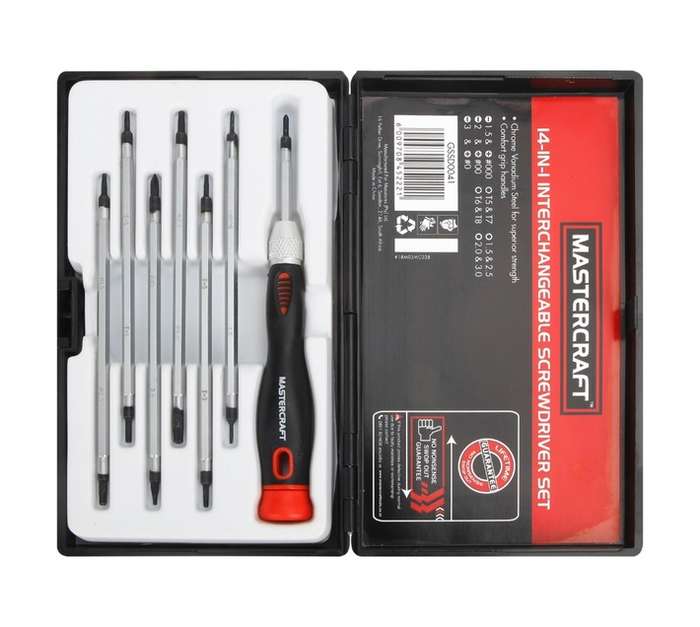 Mastercraft GSSD0041 14 in 1 Change Screwdriver Set