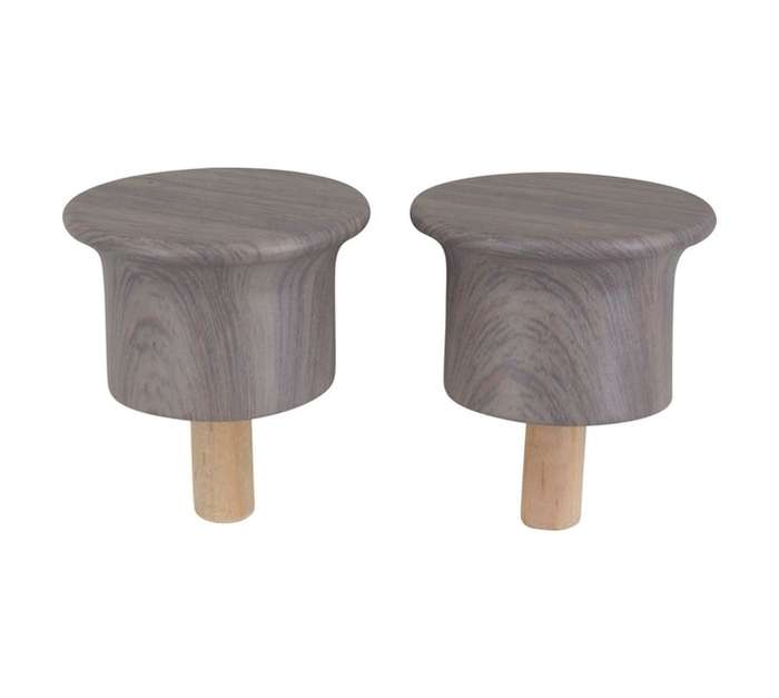 Designer End Caps - Sea Mist (34mm)
