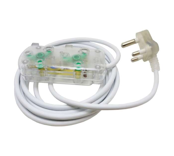 Ellies Electronics FEE2X/3CR Extension Lead - Clear (3000mm)