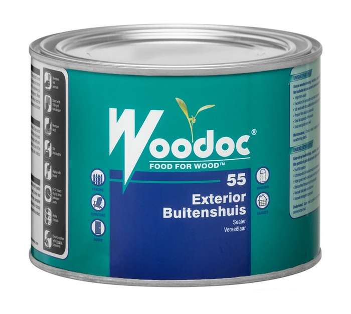 Woodoc 55 Waterproof Exterior Gloss Sealer - Dark Brown (1L)