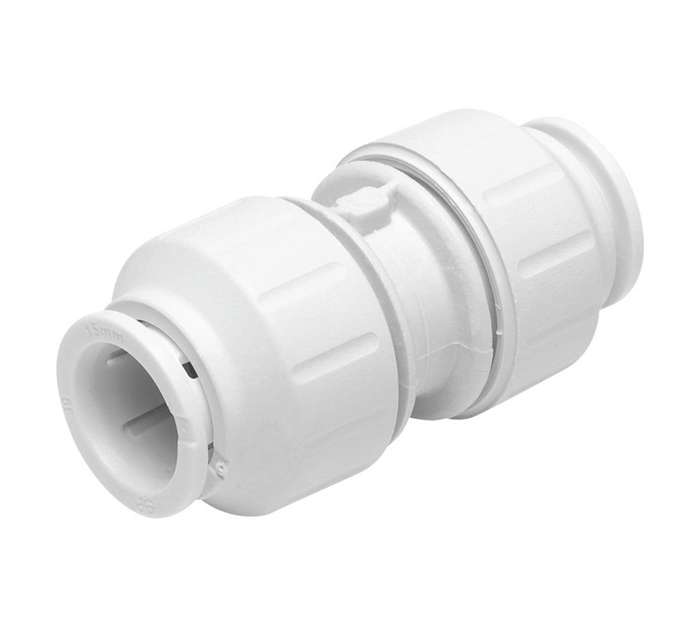 Speedfit Straight Connector 15mm - White