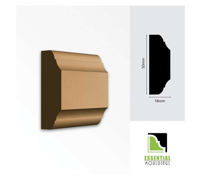 Essential Mouldings D07 Dado Rail MDF (2750mm)