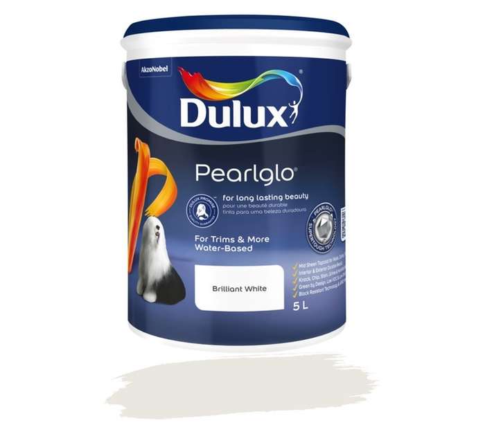 Dulux Pearlglo Water Based - White (5L)