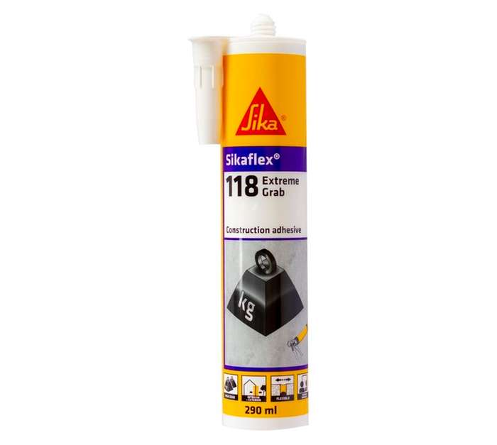 Sika 600475 Sikaflex 118 Extreme Grab Adhesive - White (290ml)