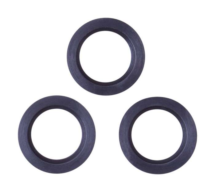 3 x Rubber Lamp Washers - Black