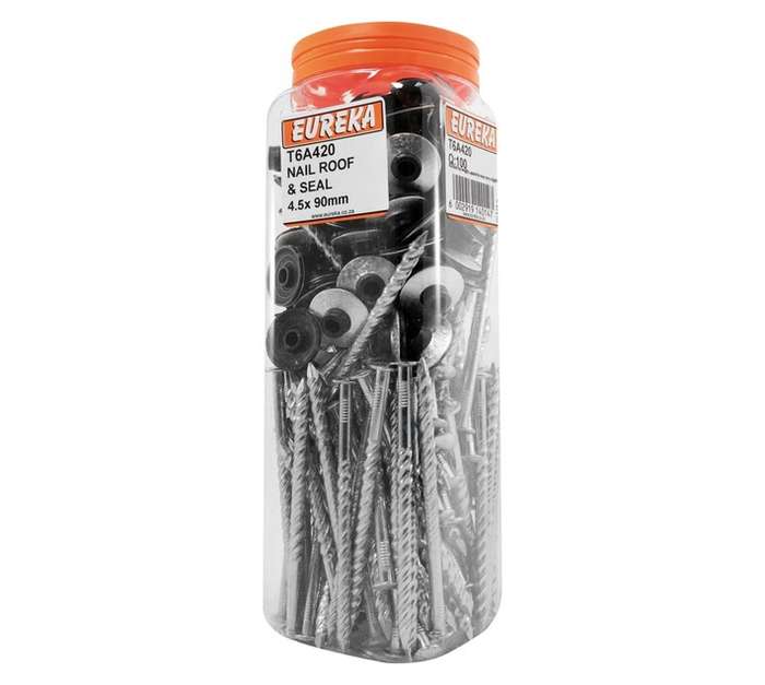 Roof Nail Seal Silver (6mm x 90mm)