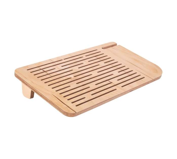 Home and Kitchen Aikin Wide Vented Laptop Stand - Brown