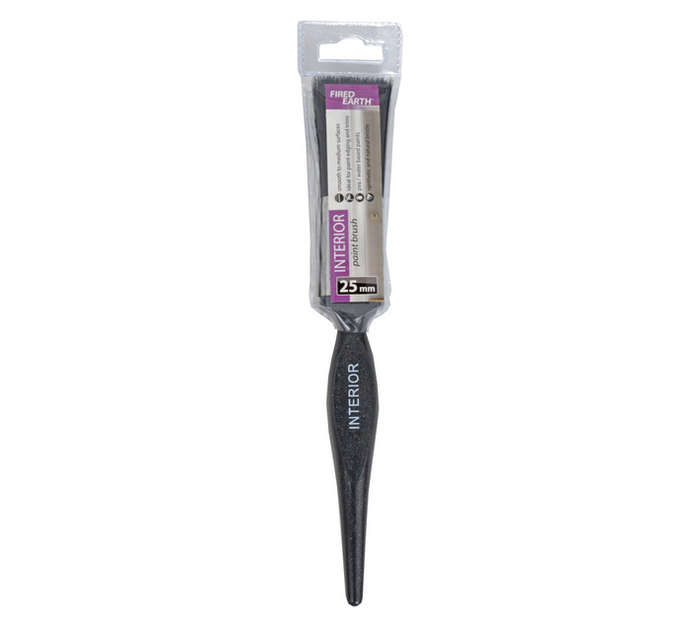 Fired Earth Interior Paint Brush - Grey (25mm)