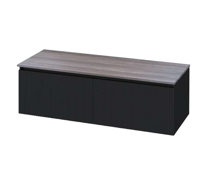 Luximo Design Lapana Duco Vanity Cabinet - Matt Black (1200mm)