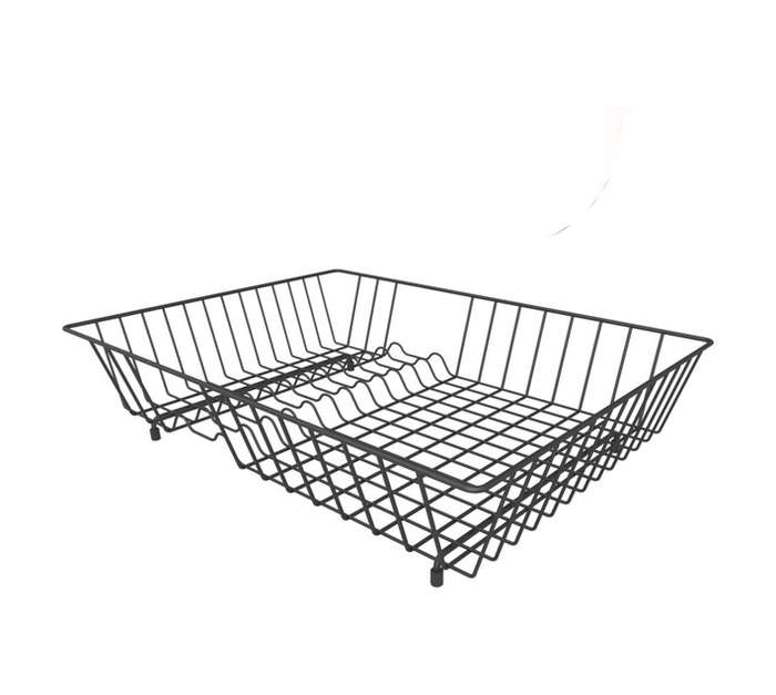 Home and Kitchen 757 Stainless Steel Dish Tray - Black (465 x 340 x 110mm)