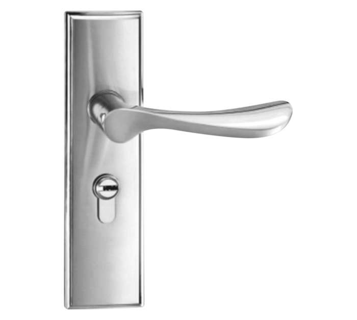 Upper Edge Vasari Door Lock 122DH - Silver