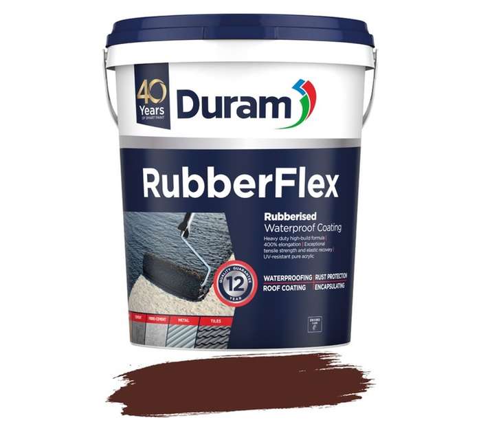 Duram Rubberflex Waterproofing - Burgundy (20L)