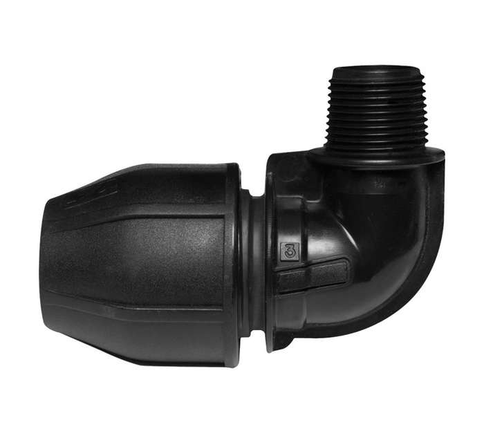Marley Pipes Astore Compression Male 90 Degree Elbow - Black and Blue (32 x 1mm)