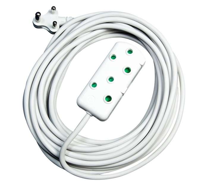 Electro Worx Extension Lead - White (10m x 1.5mm)