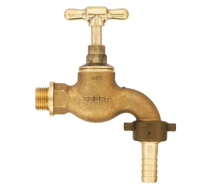 Cobra FBBHN1CR-7FT01 Standard Hose Wall Tap - Brass