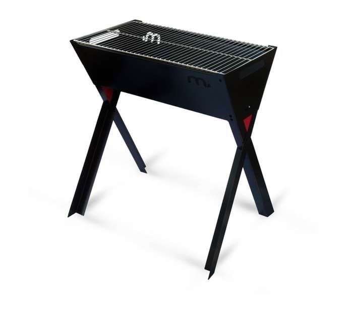 Megamaster 700 Charcoal Barrel Braai - Black