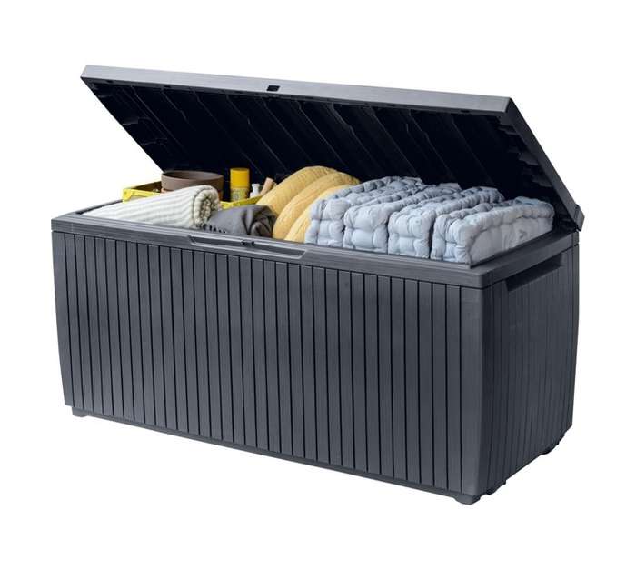 Springwood Wood Style Deck Box - Anthracite