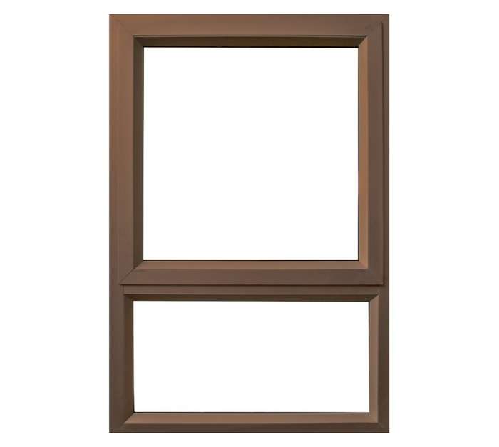 Kenzo 28mm Obscure Glass Aluminium Window - Bronze (600 x 900mm)