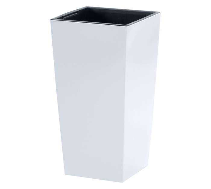Prosperplast Urbi Square Pot - White (325 x 325 x 610mm)