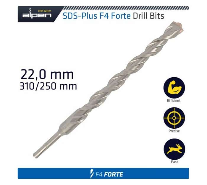 Alpen SDS Hammer Drill Bit (22 x 300mm)