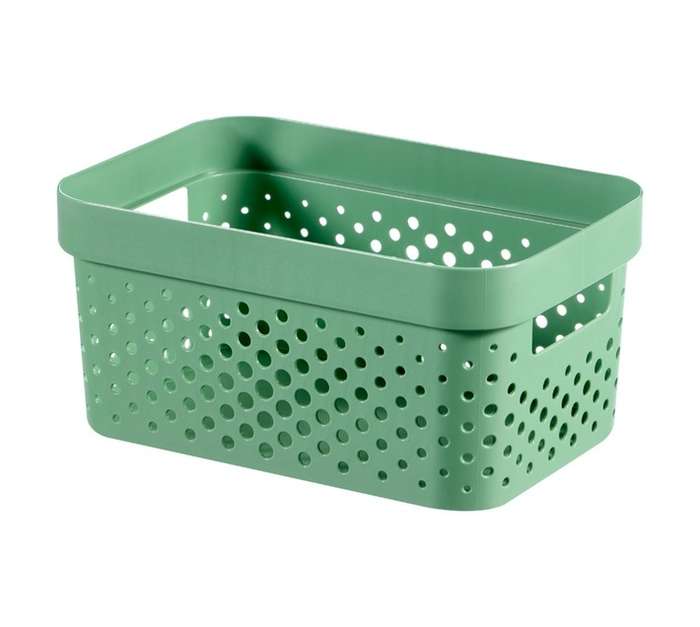 Curver by Keter Infinity Dots 4.5L Basket - Green (260 x 180 x 120mm)