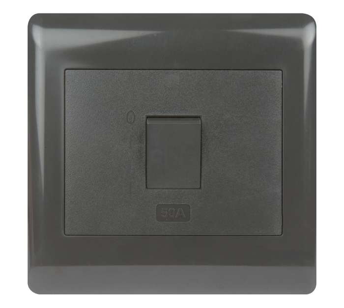 Design House 50A Isolator - Charcoal (100 x 100mm)