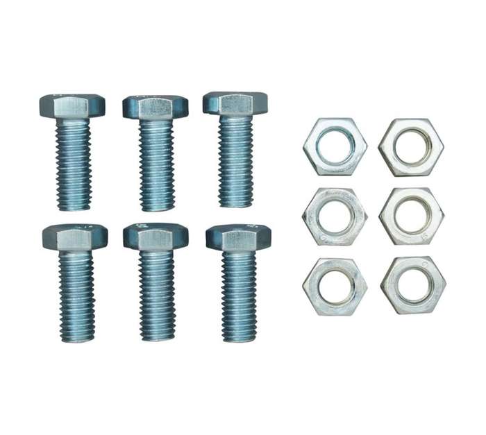 Eureka 12 x 30mm Galvanised Screw and Nut Set (6 Pack)