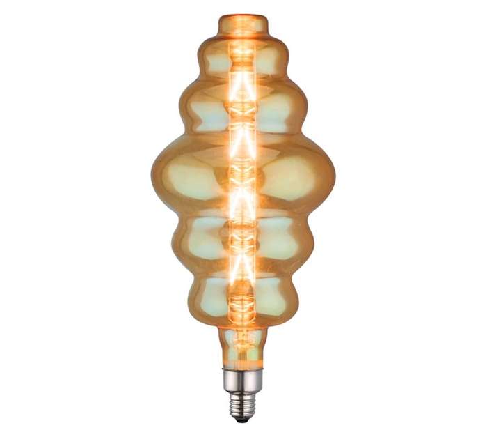 Design House Large E27 Beehive LED Bulb - Clear/Amber (8W)