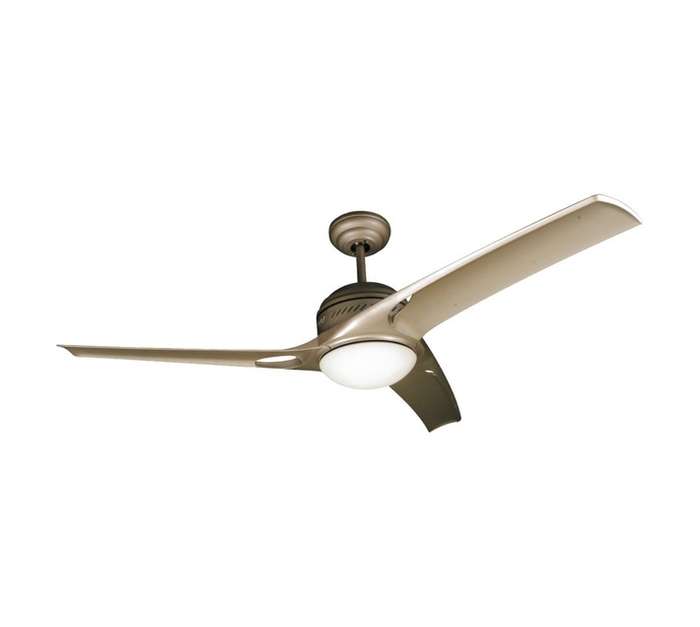 Decor Centre 3 Blade Ceiling Fan and Light - Silver (1320mm)
