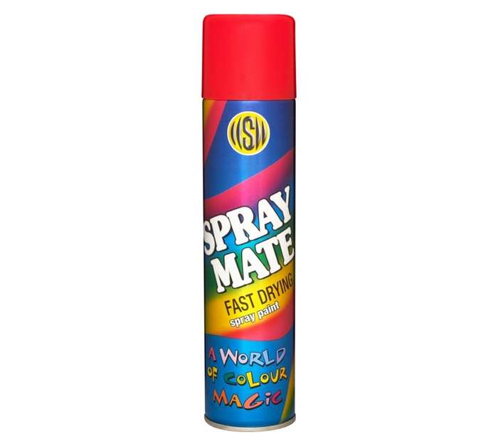 Spraymate Spray Paint Fast Drying - Signal Red (250ml)