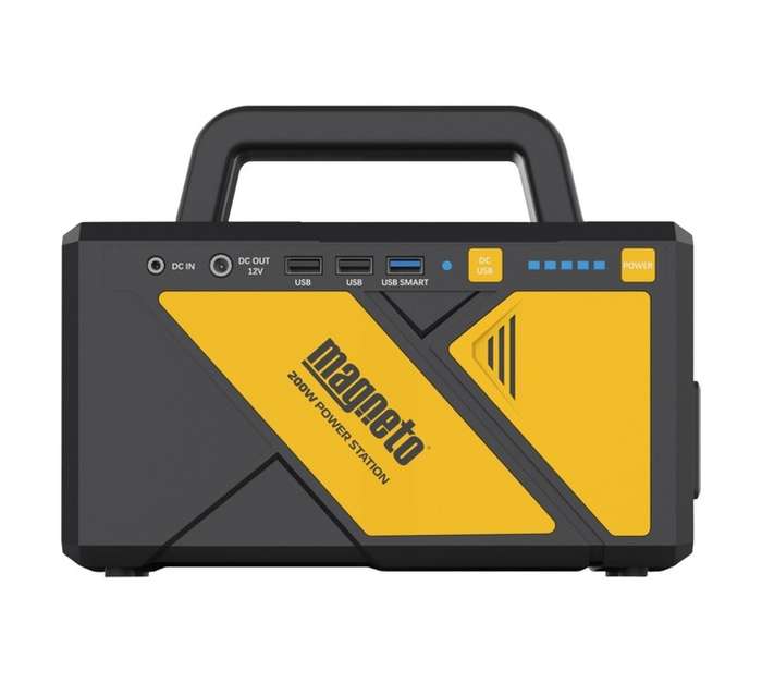 Magneto DBK502 Portable Power Station - Yellow/Black (200W)