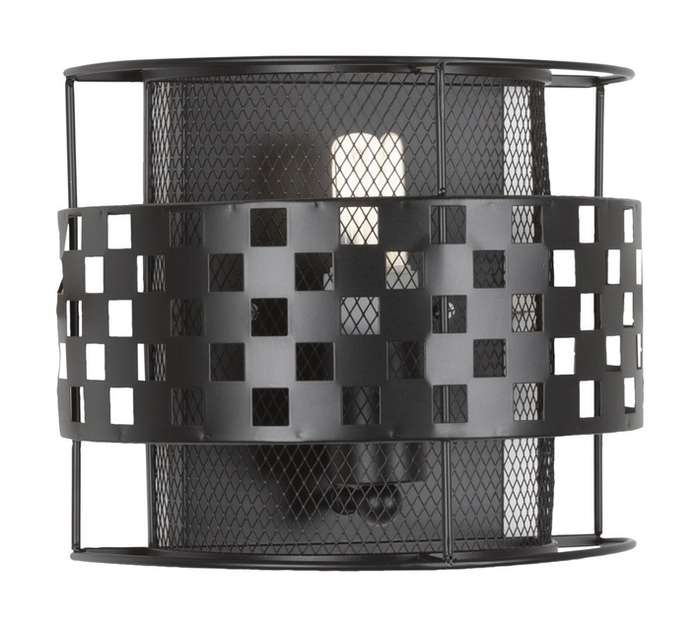 Radiant Mesh and Grid Wall Light - Black (250 x 145 x 210mm)