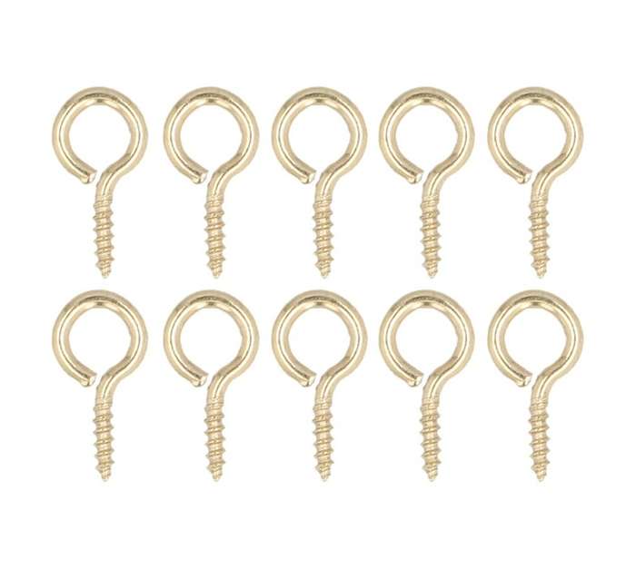 Dejay Screw Eyes Number 0 - Yellow (10 Pack)