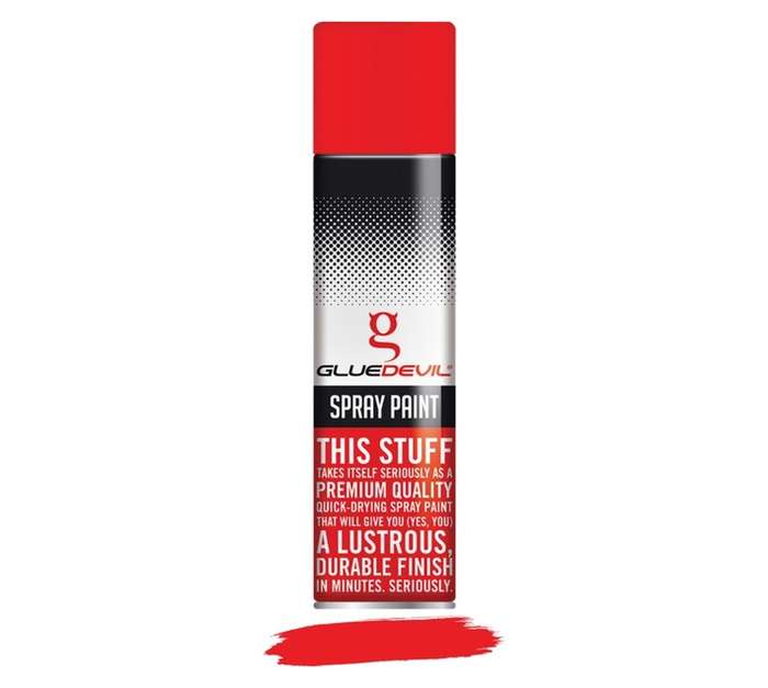 Glue Devil Spray Paint - Red (300ml)