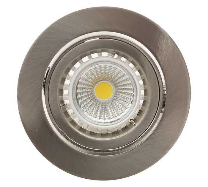 Eurolux Tilt and Twist Downlight - Satin Chrome (50W)